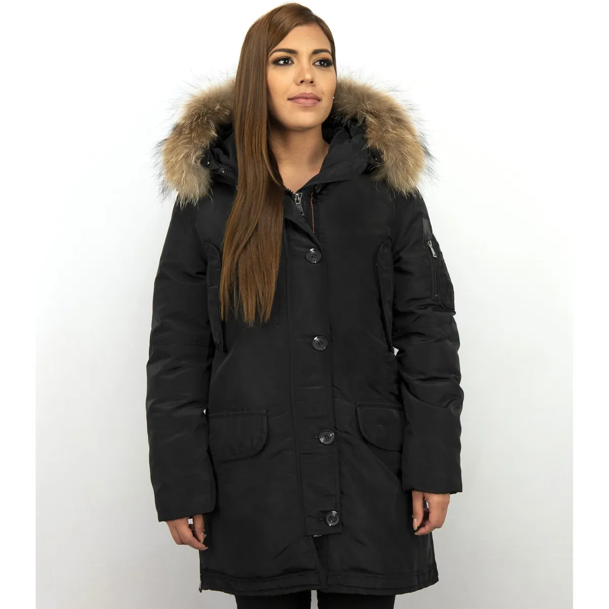Parka Larga Chaqueta De Invierno