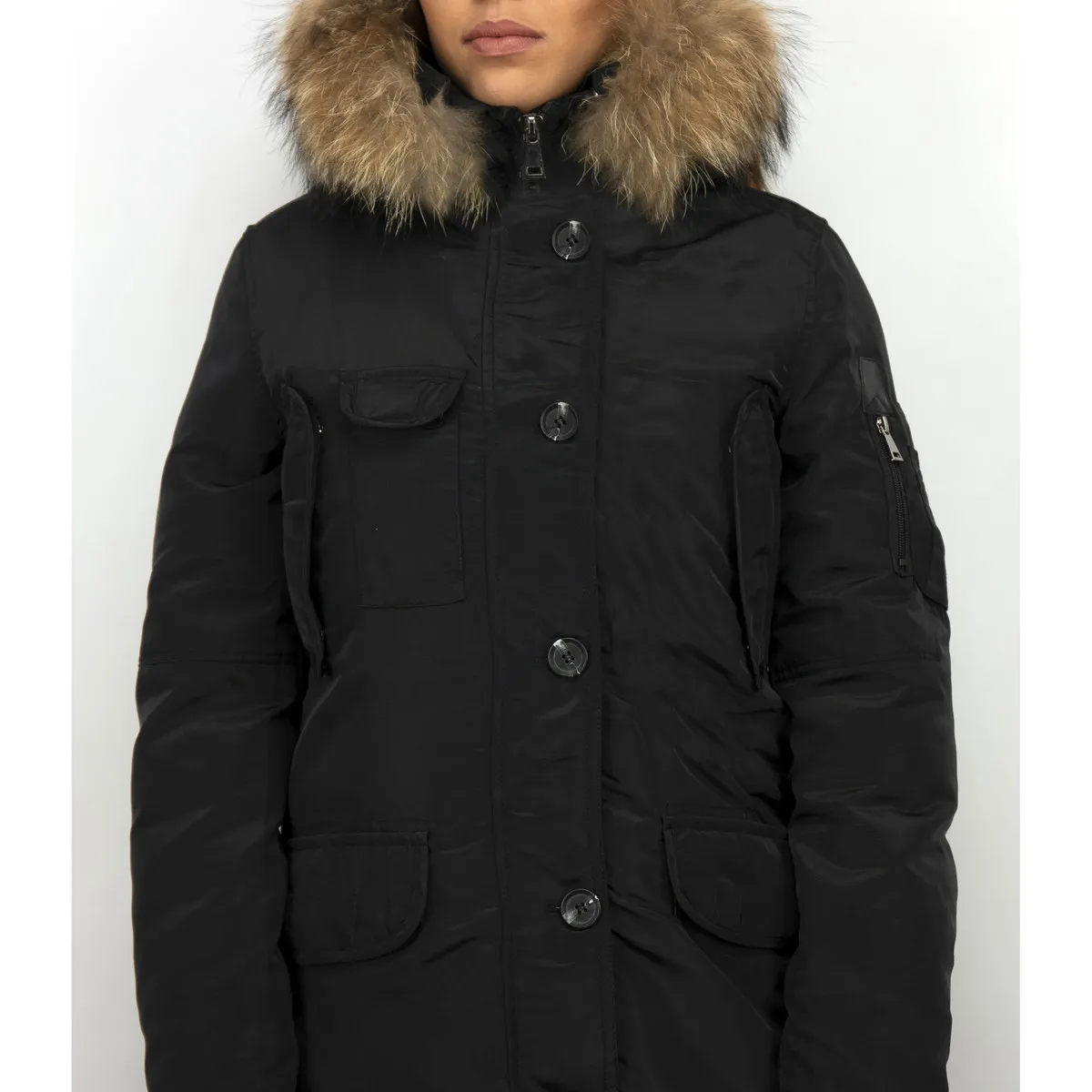 Parka Larga Chaqueta De Invierno
