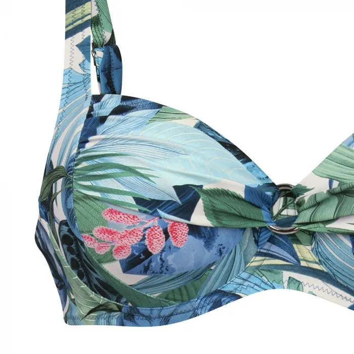 Parte de arriba Bikini Anita Submarine Blue Elna con aros 8421 Curaçao