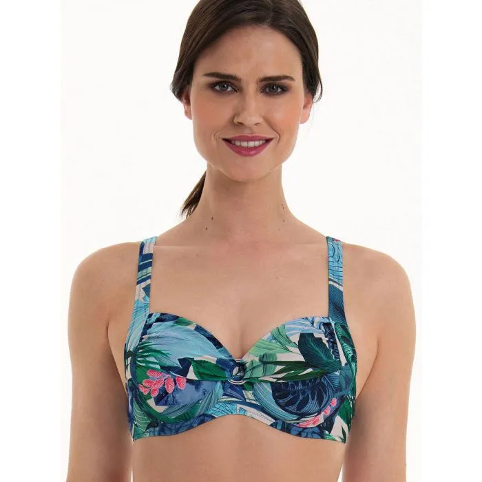 Parte de arriba Bikini Anita Submarine Blue Elna con aros 8421 Curaçao