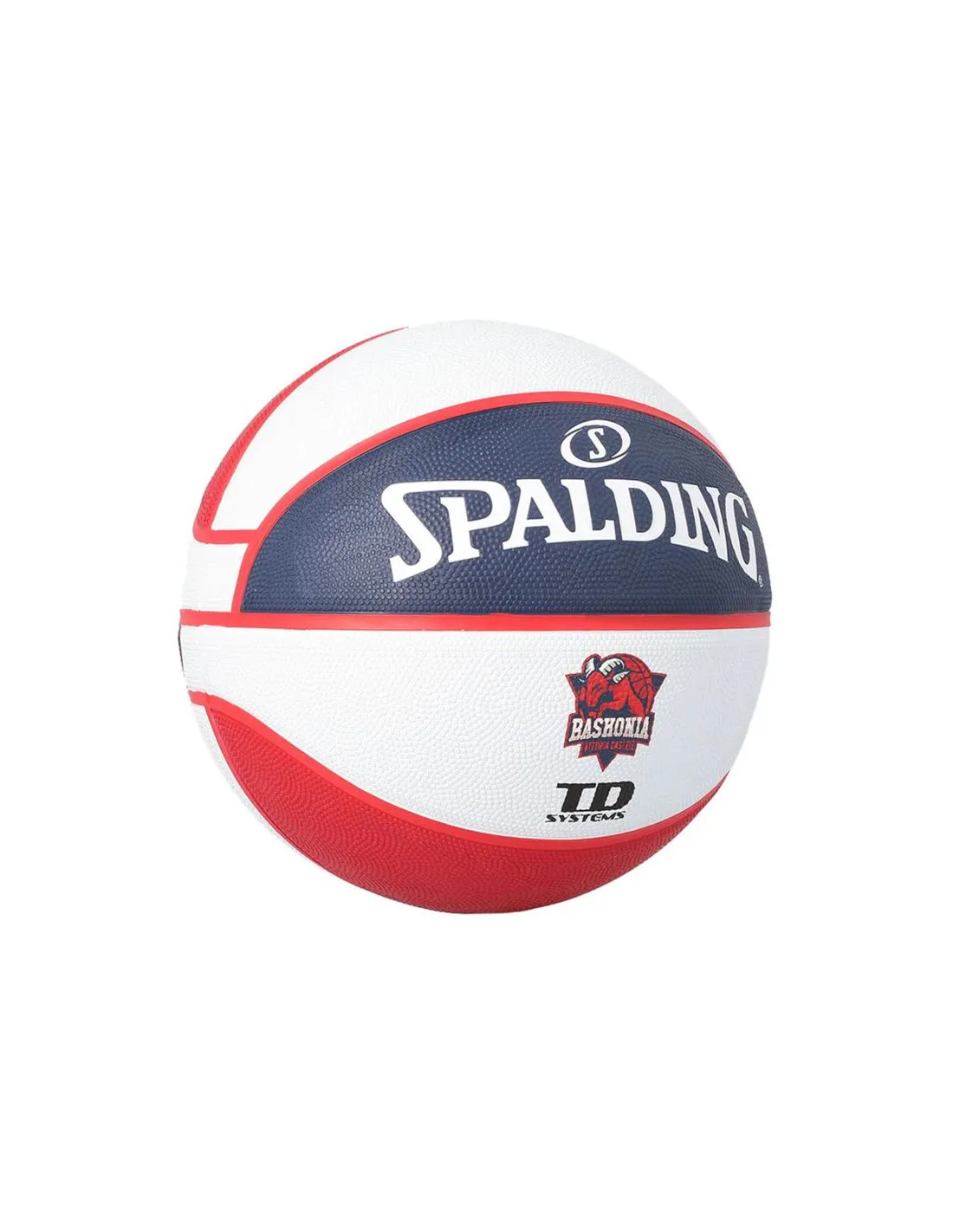Pelota de Baloncesto Spalding Baskonia Vitoria Gasteiz Sz7 Rubber EL TEAM 2018