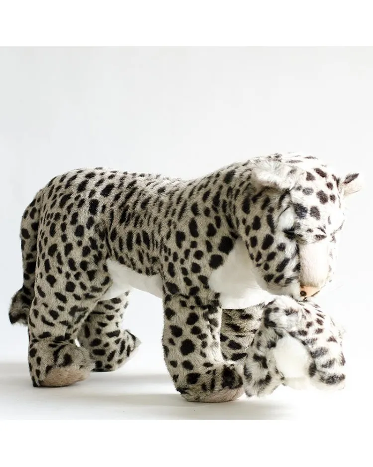 Peluche leopardo con cría