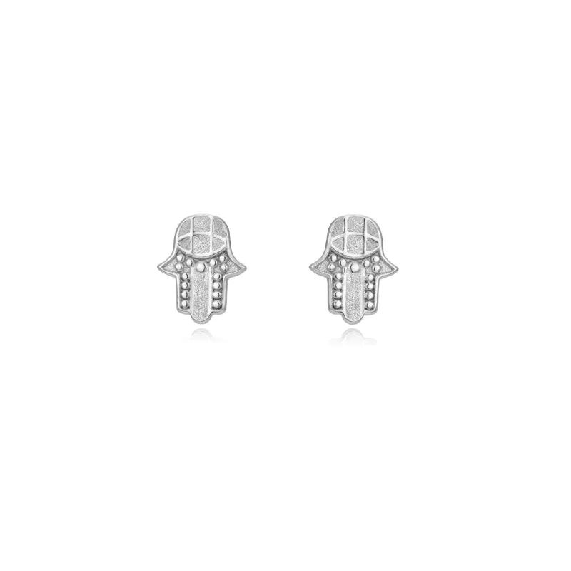 Pendientes en Plata de Ley Mano