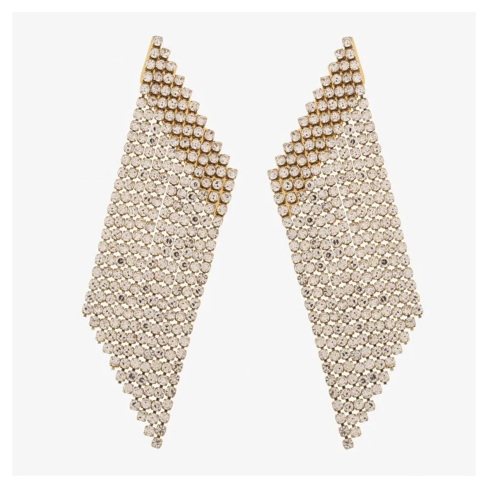 Pendientes Tennis Chains Circonitas Oro (PAR)