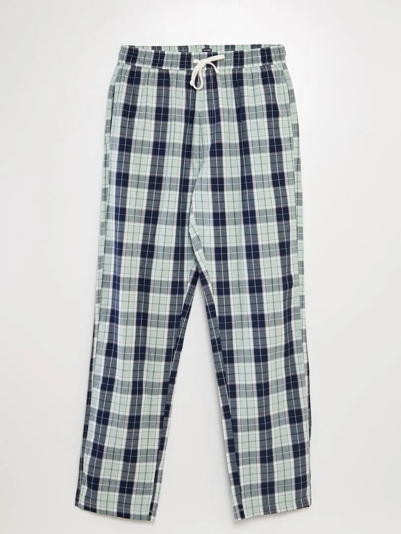 PIJAMA LARGO  2 PIEZAS  AZUL