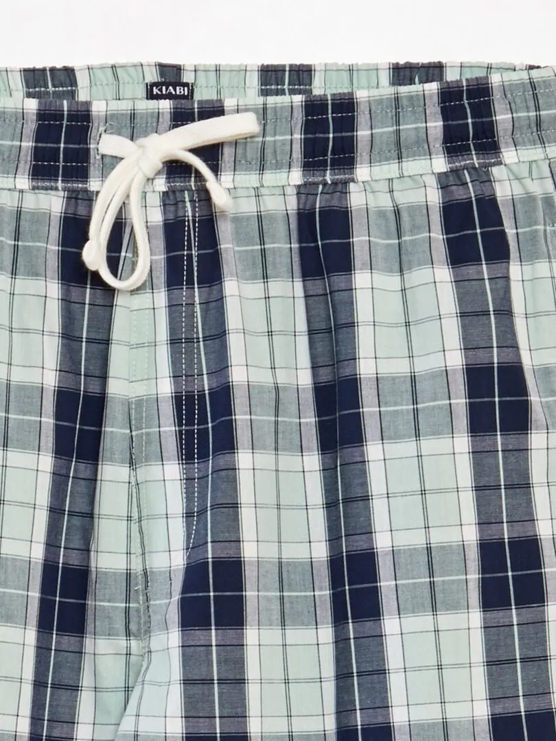PIJAMA LARGO  2 PIEZAS  AZUL