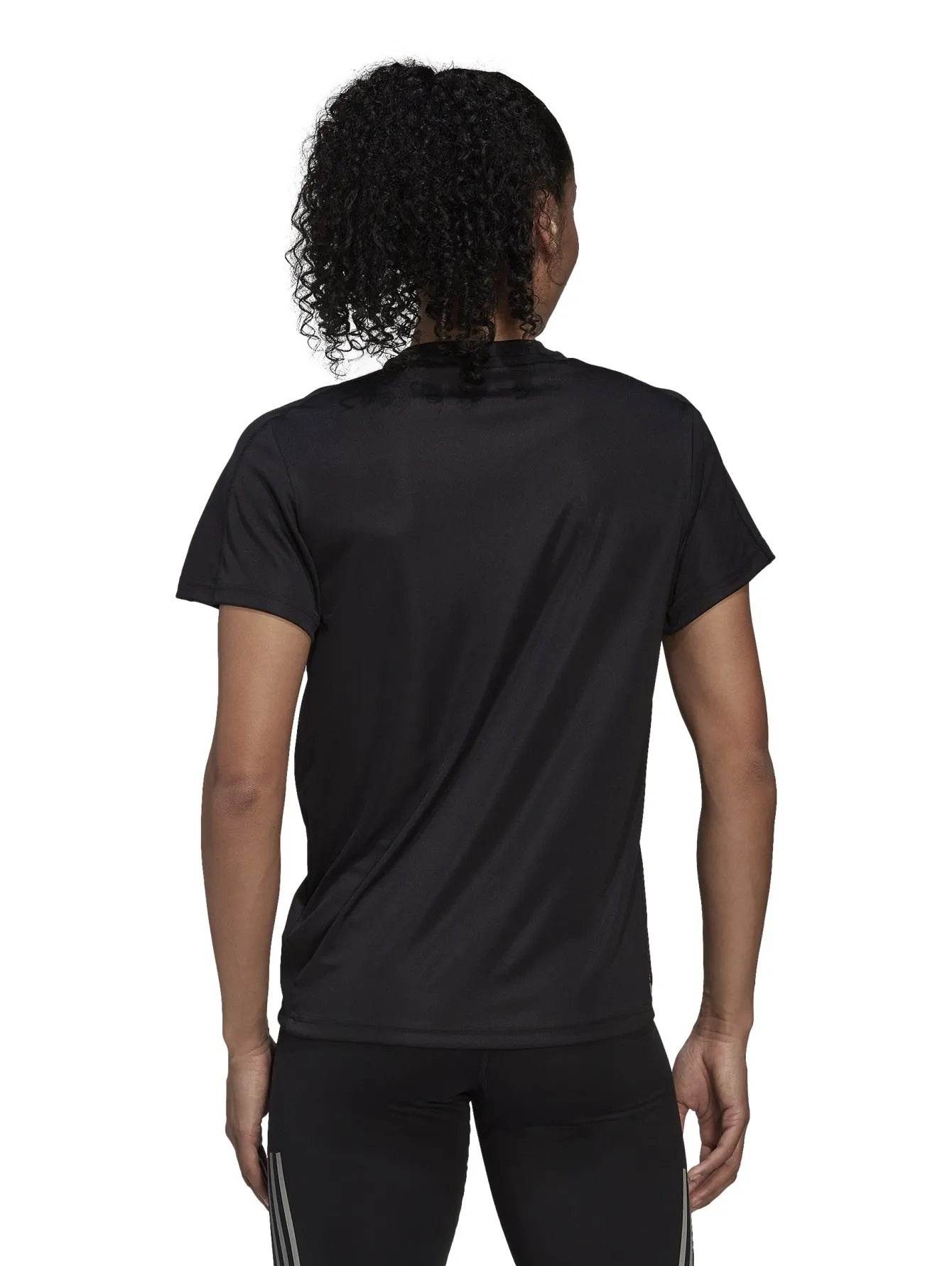 Playera Adidas Run It Negro Para Mujer