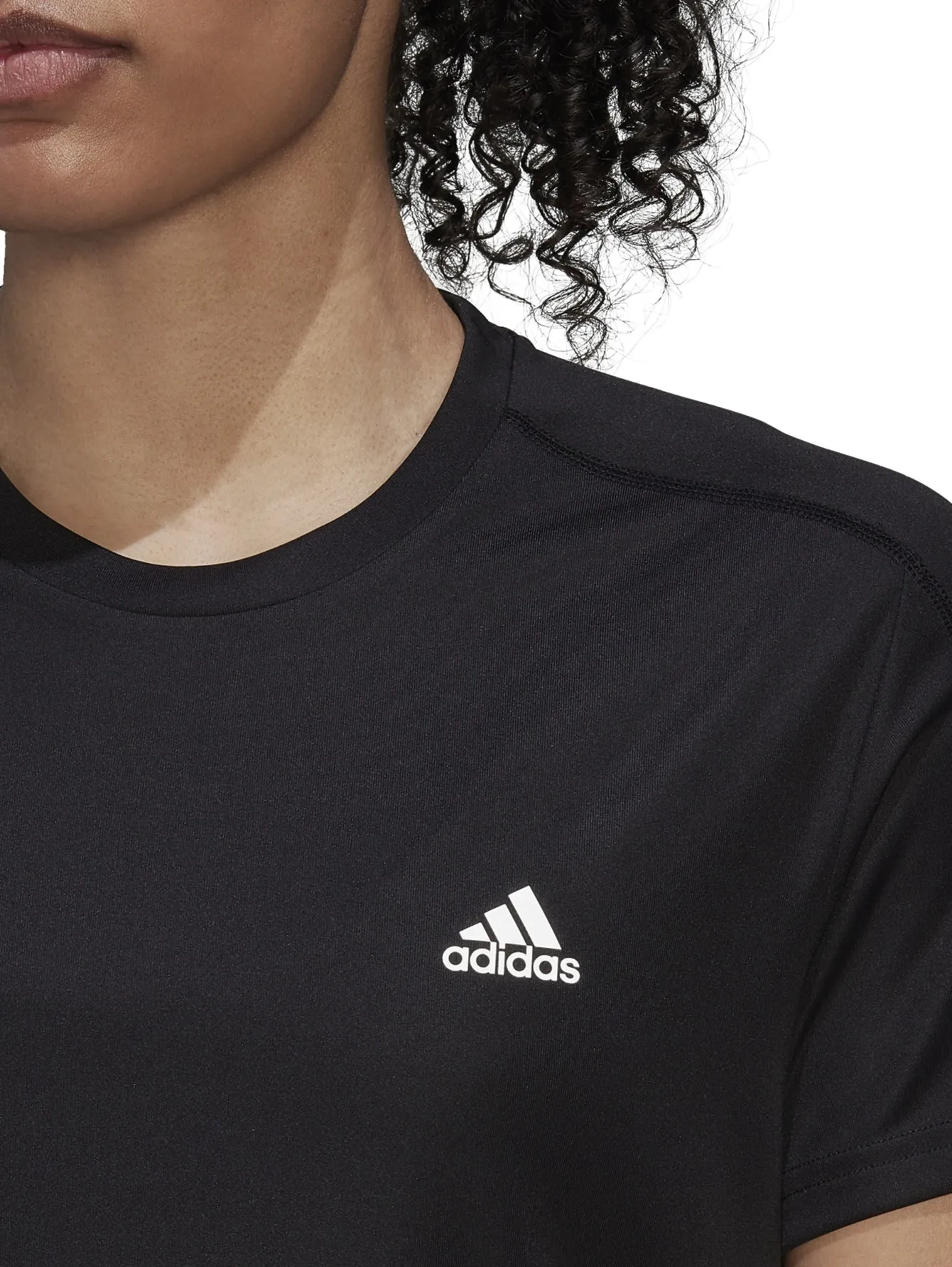 Playera Adidas Run It Negro Para Mujer