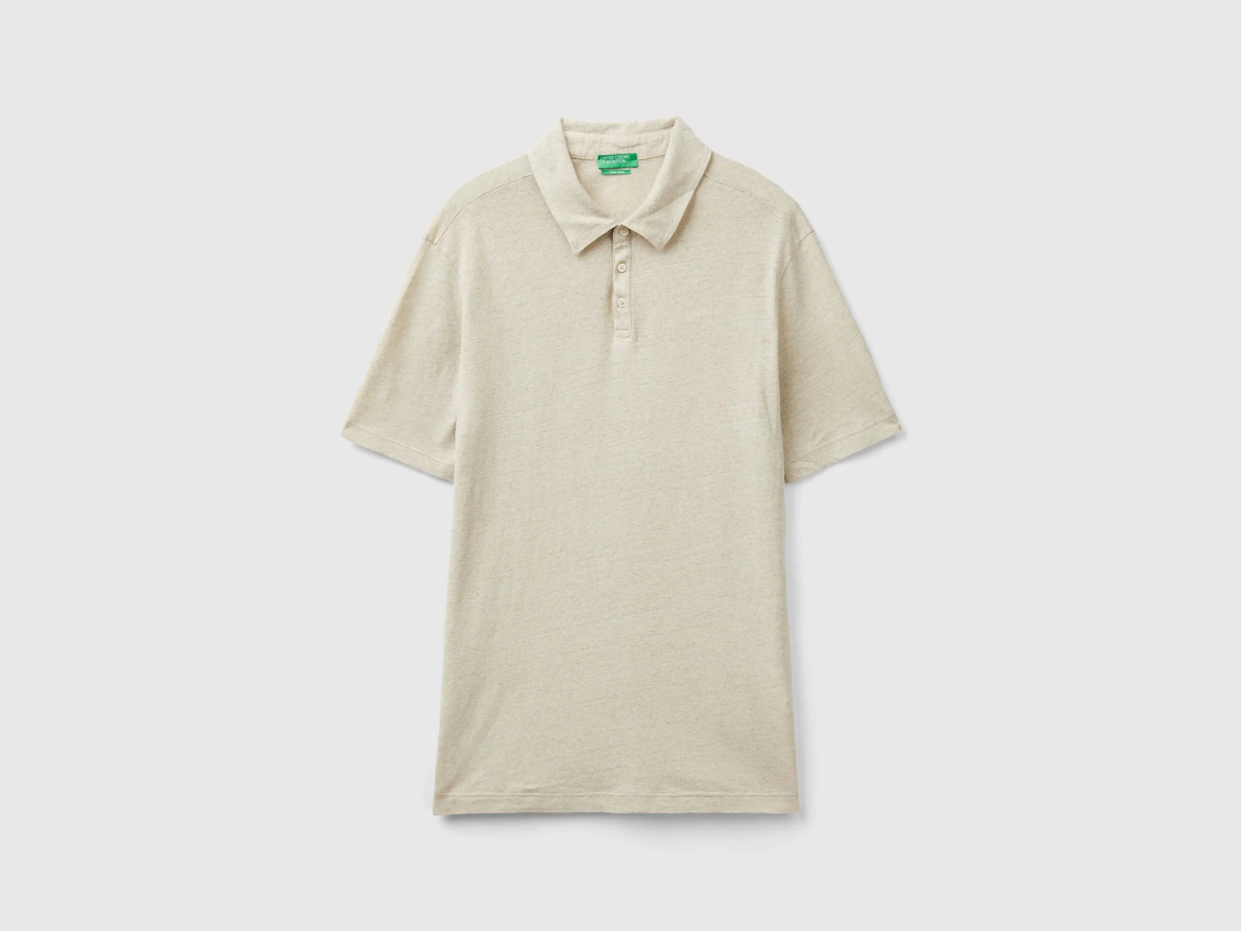 Polo de lino mixto