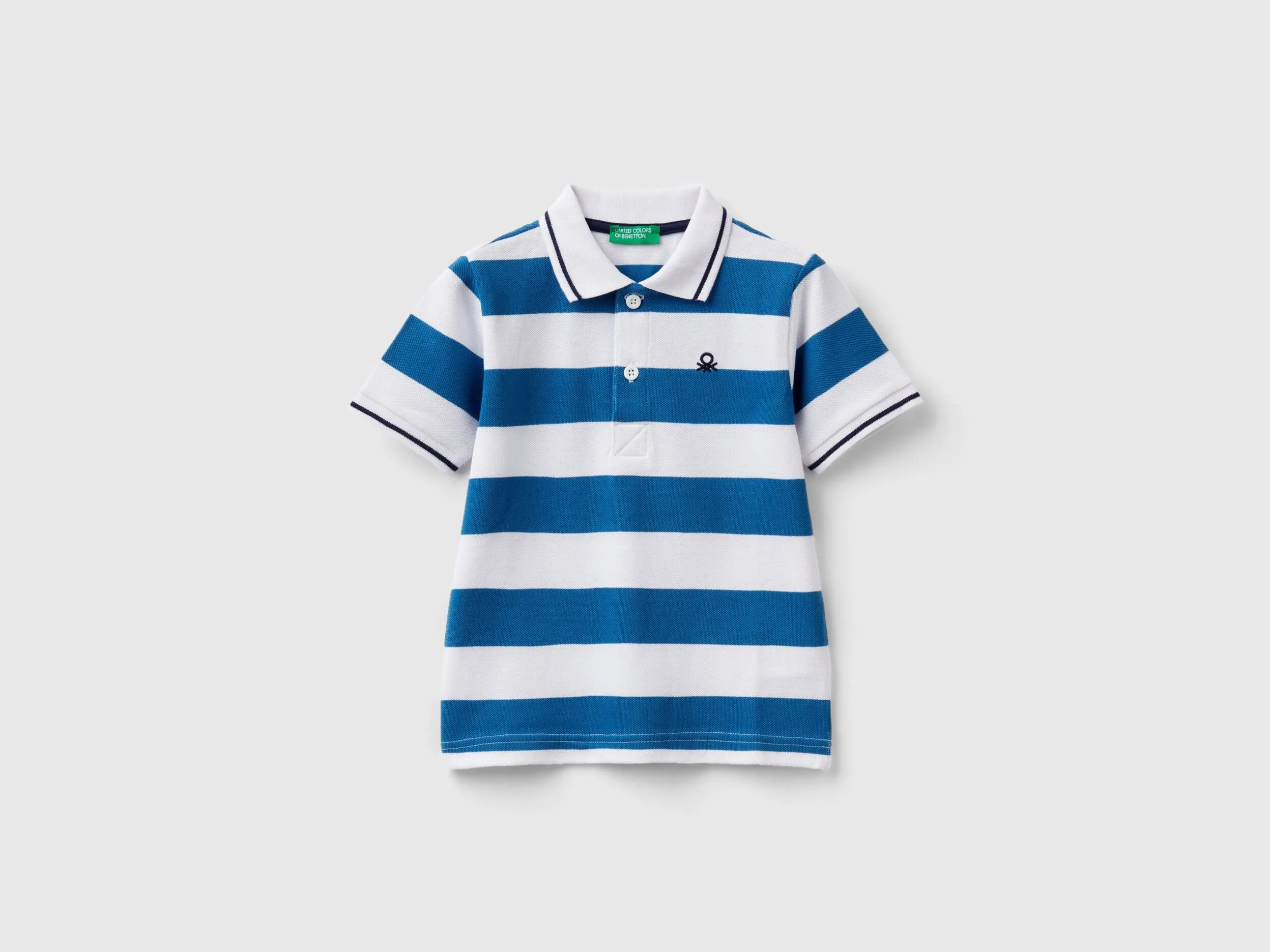 Polo de manga corta de rayas