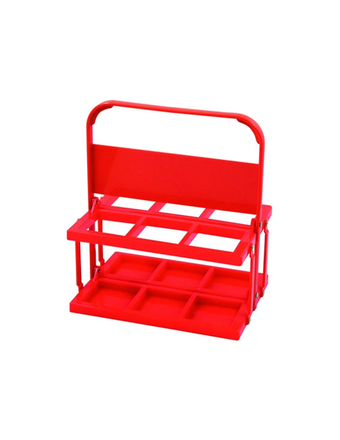 Portabotellas de Fútbol Atipick PVC plegable 6 und  0.75L Red