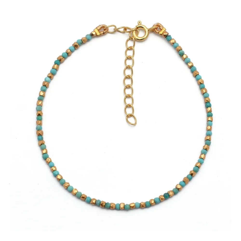 Pulsera Tuk Turquesa Oro