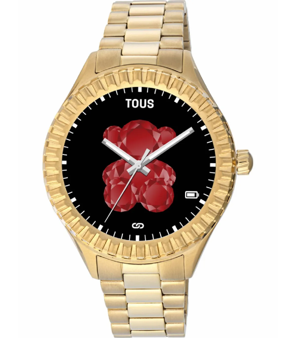 RELOJ TOUS SMARTWATCH MUJER TBEAR CONNECT ACERO IP DORADO  200351037