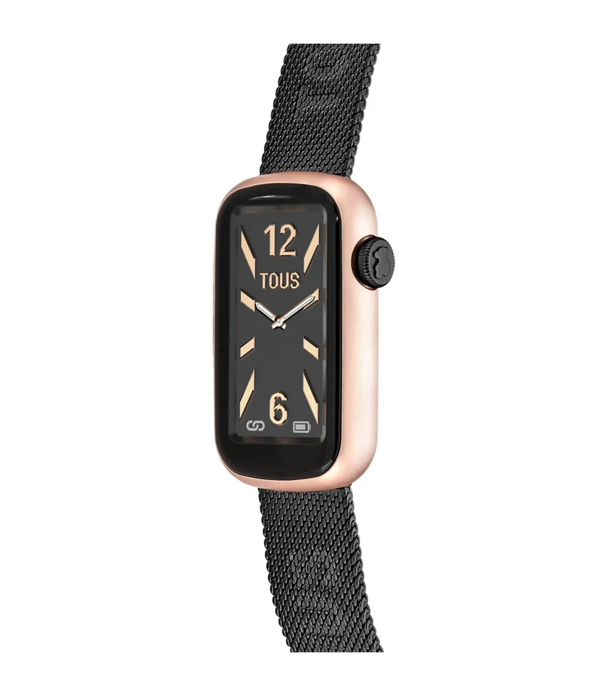 RELOJ TOUS SMARTWATCH TBAND MESH CON BRAZALETE DE ACERO IP GRIS Y CAJA DE ALUMINIO IP ROSADO  3000132300