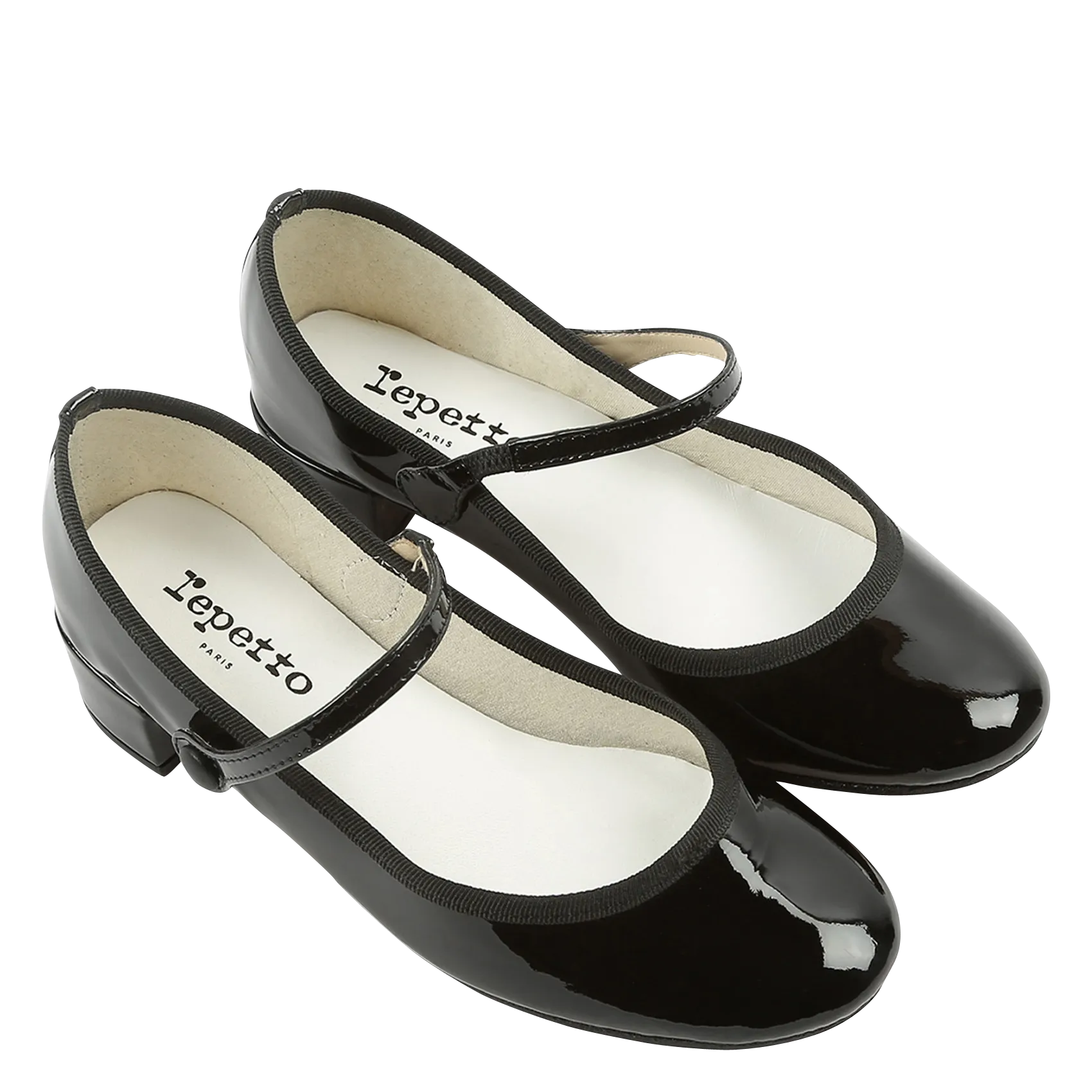 REPETTO ROSE  ZAPATOS DE CHAROL CON TACóN EN NEGRO