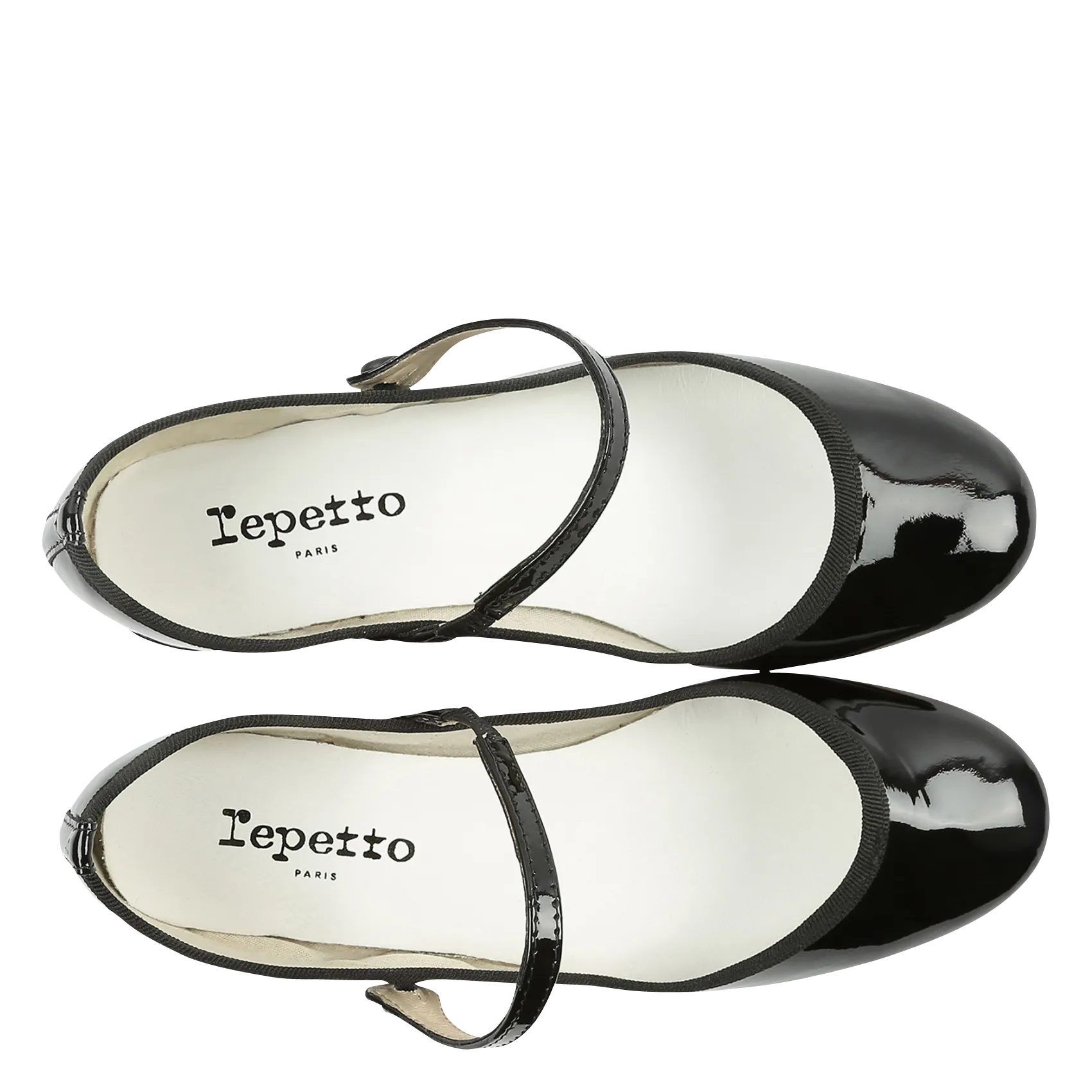 REPETTO ROSE  ZAPATOS DE CHAROL CON TACóN EN NEGRO