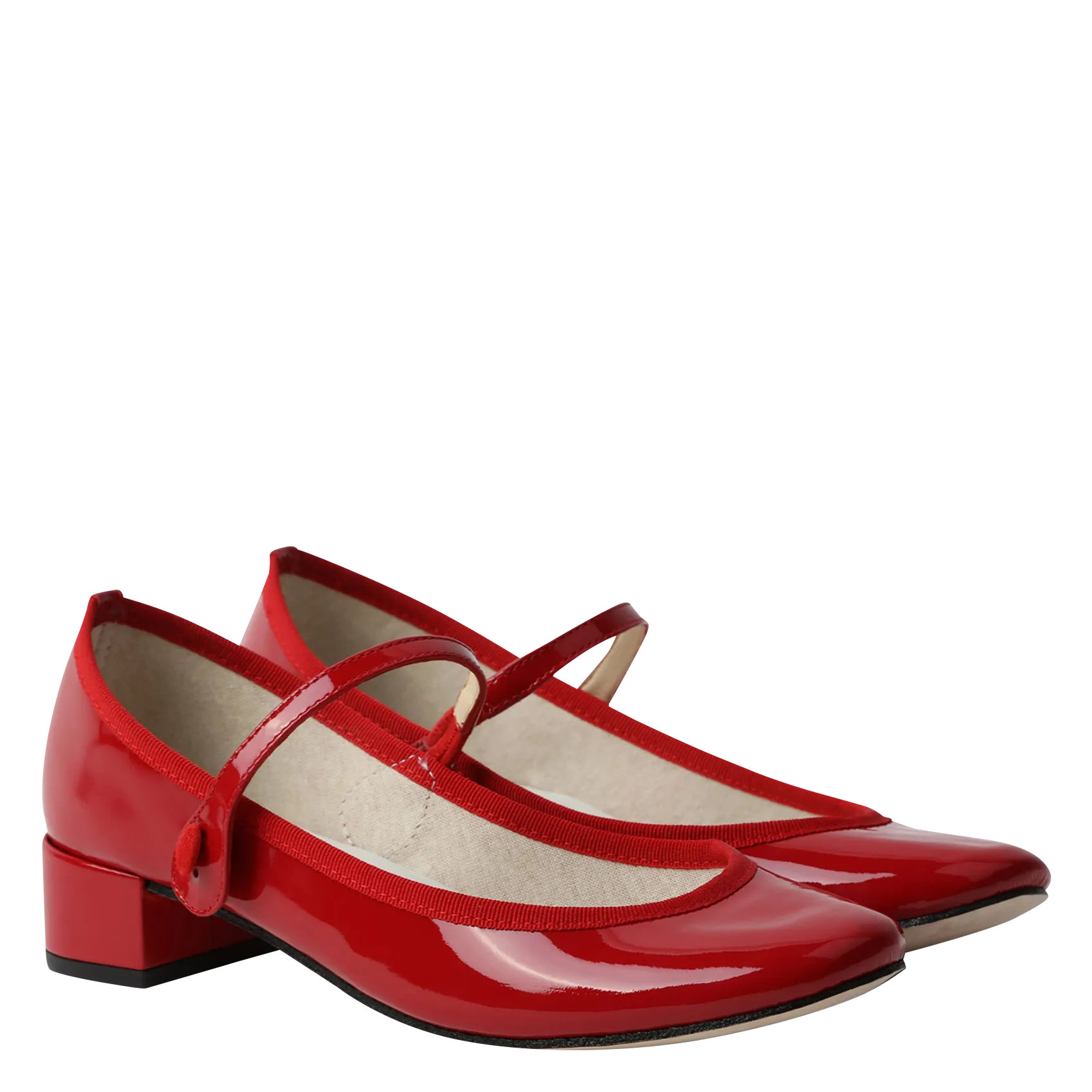 REPETTO ROSE  ZAPATOS DE CHAROL CON TACóN EN ROJO
