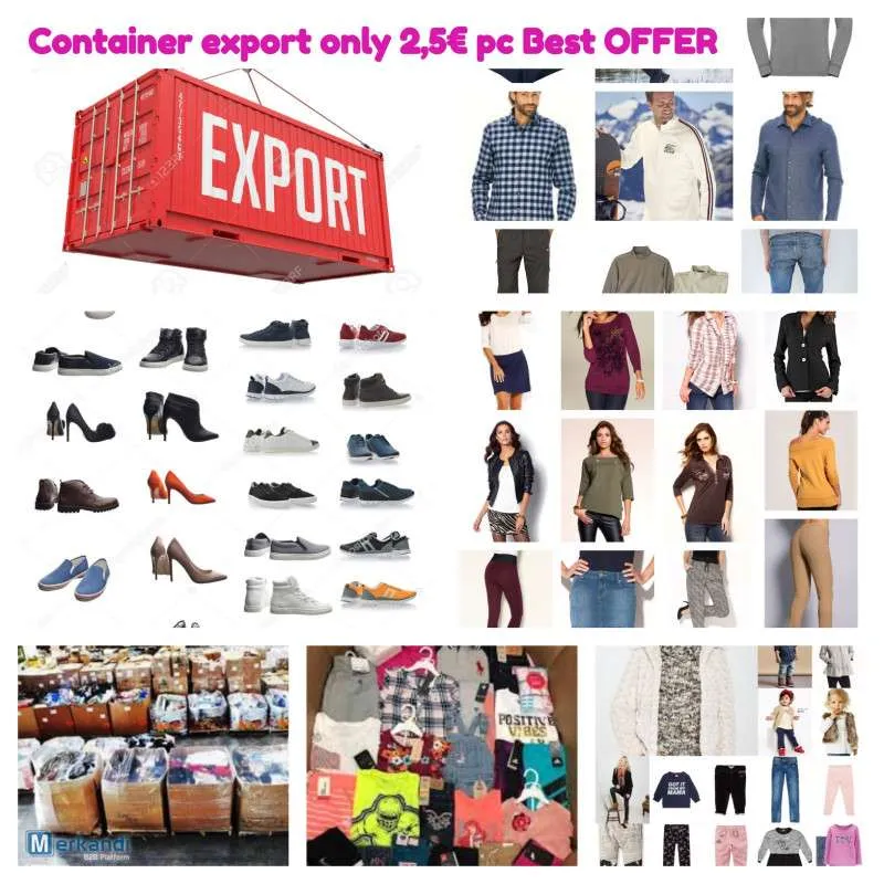 Ropa y calzado export gran cantidad oferta límitada