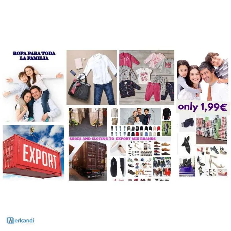ROPA Y CALZADO PARA EXPORTACIóN EN CONTENEDOR DE 20 PIES REF: 1728  VENTA MíNIMA 7000 PIEZAS