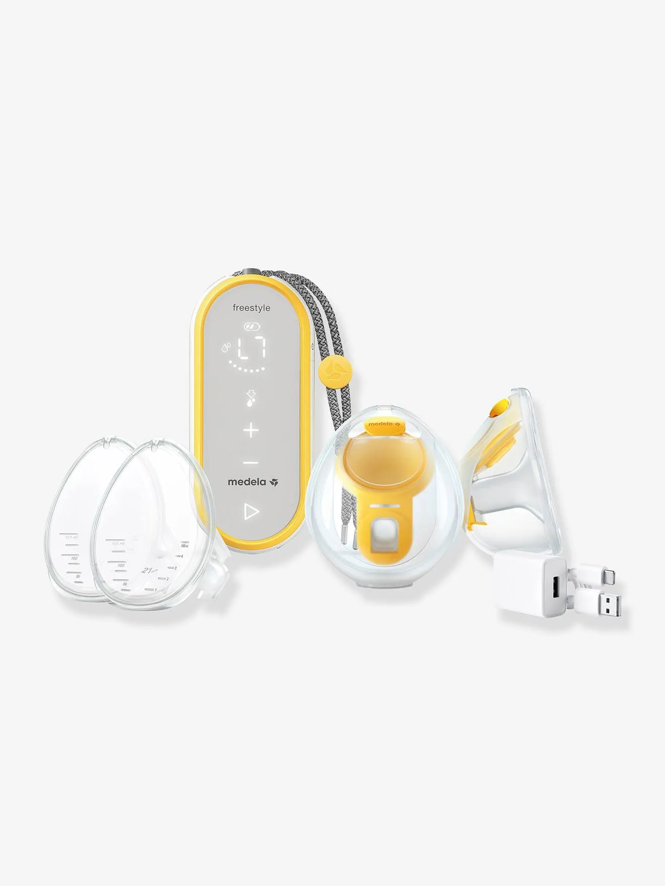 SACALECHES ELéCTRICO DOBLE  FREESTYLE HANDS FREE  21 MM/ 24 MM  MEDELA