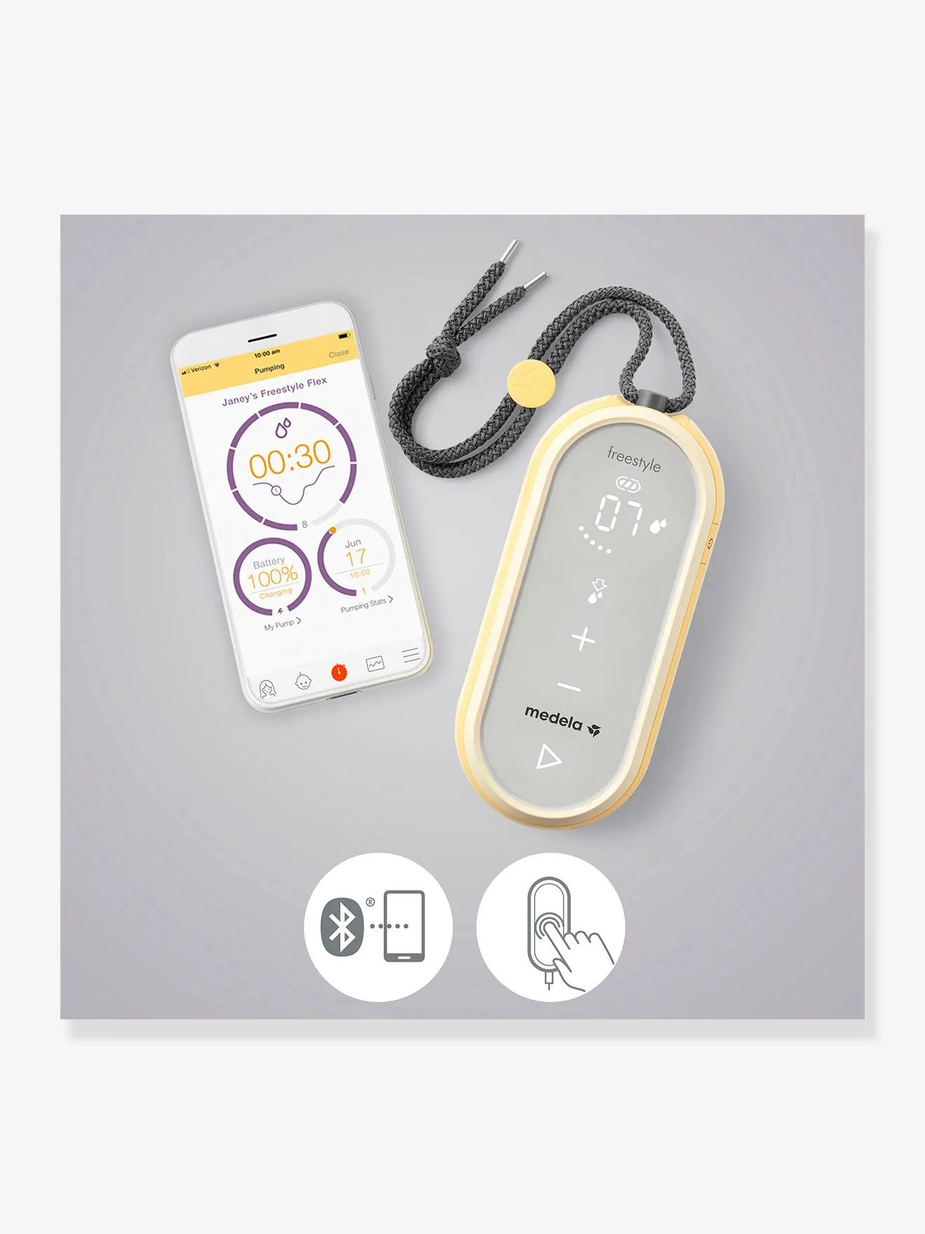 SACALECHES ELéCTRICO DOBLE  FREESTYLE HANDS FREE  21 MM/ 24 MM  MEDELA
