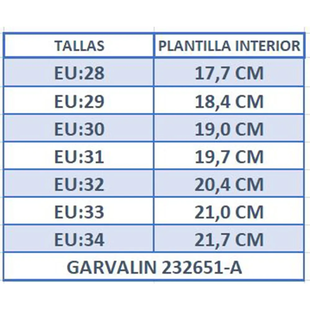 SANDALIA GARVALIN ABIERTA 232651A JEANS CORDONETS