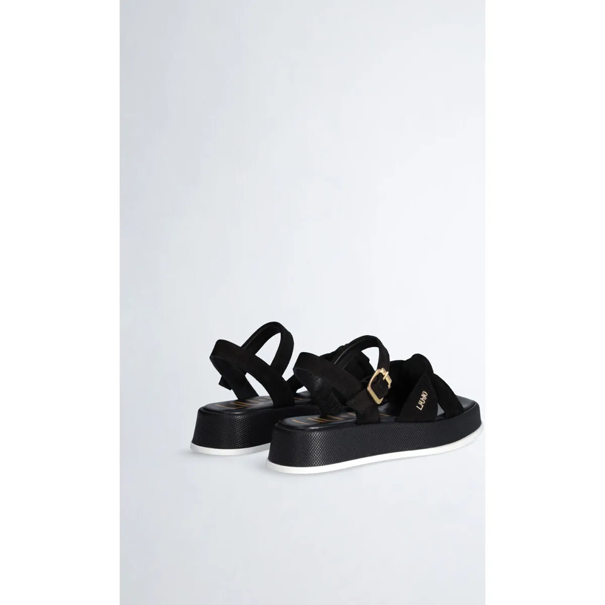 Sandalias de ante con plataforma