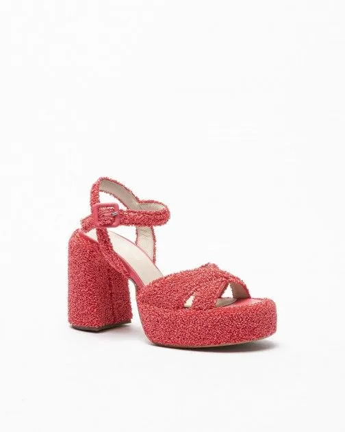 SANDALIAS DE TACóN ALTO ELENA IACHI E3356T2 ROSA