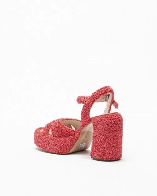 SANDALIAS DE TACóN ALTO ELENA IACHI E3356T2 ROSA