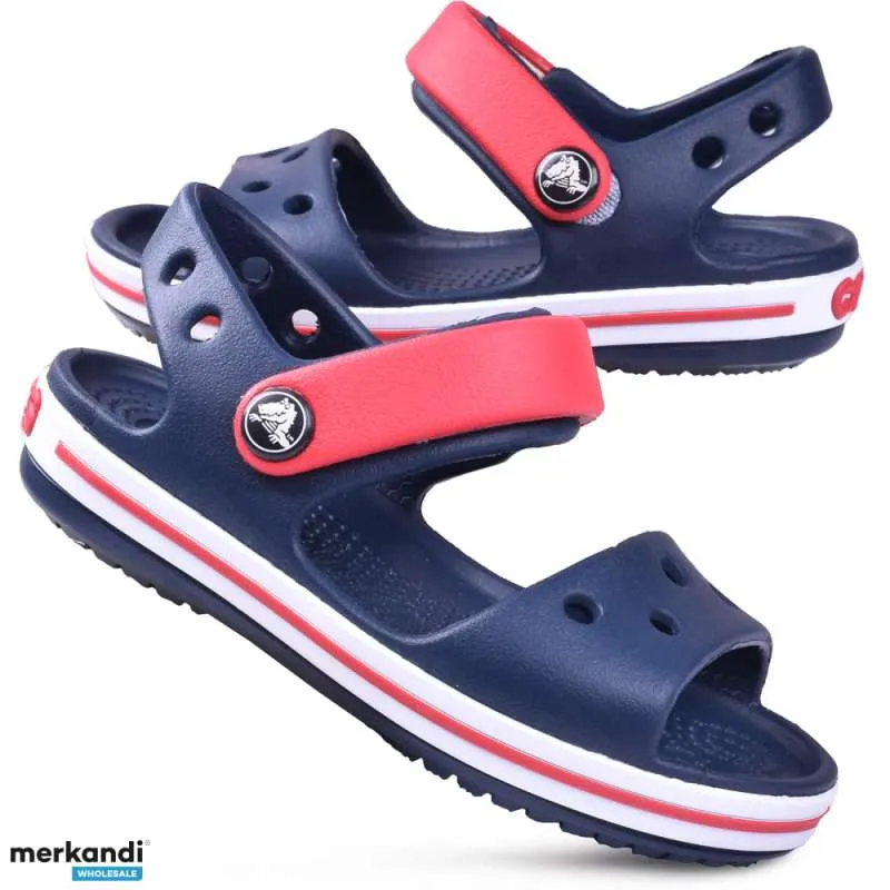 Sandalias de velcro para niños Crocs Crocband 12856 NAVY