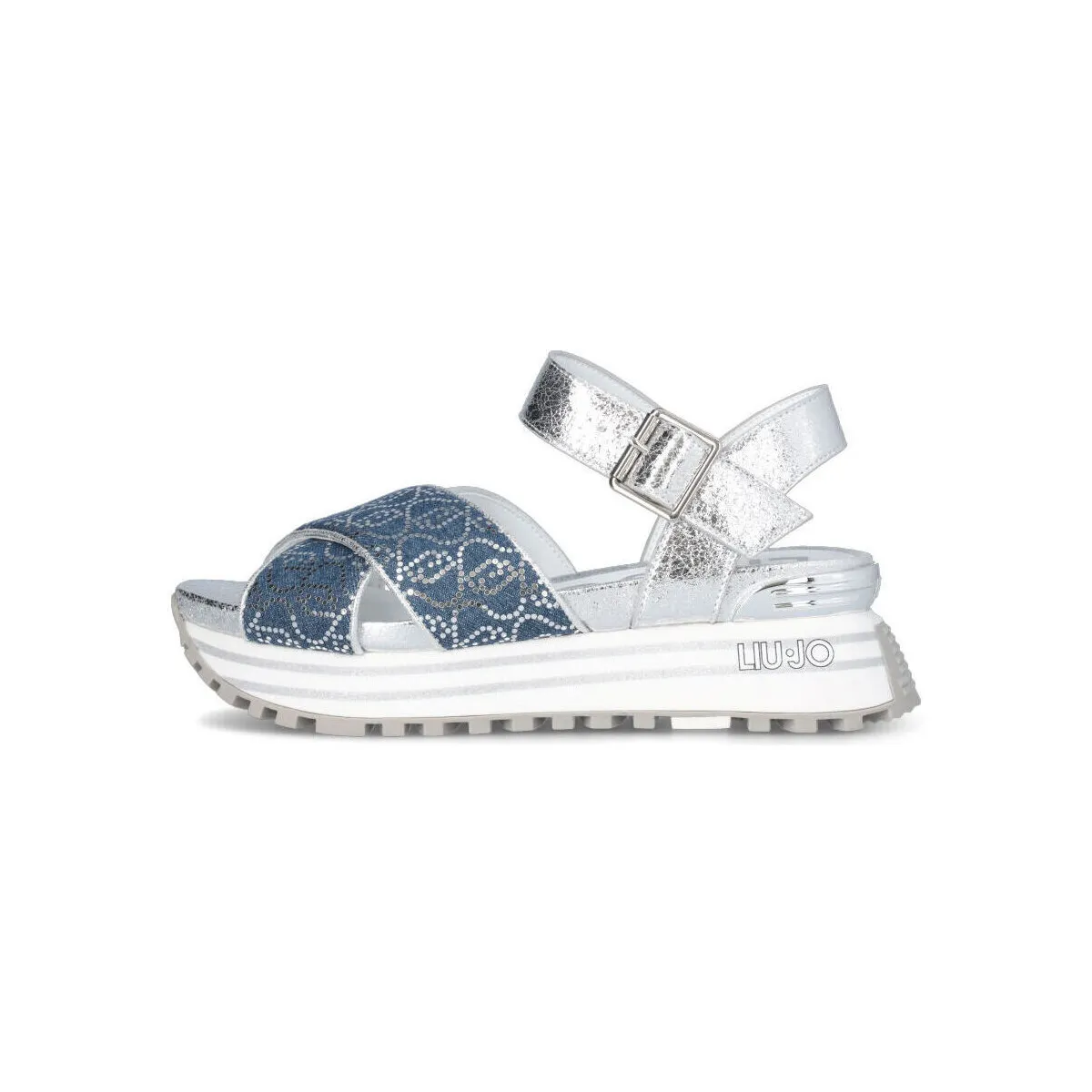 Sandalias denim con plataforma