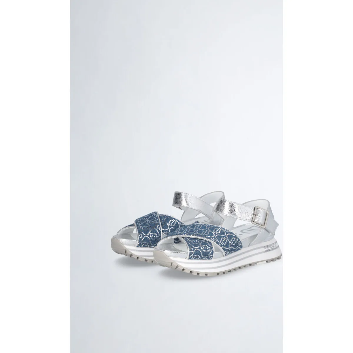 Sandalias denim con plataforma
