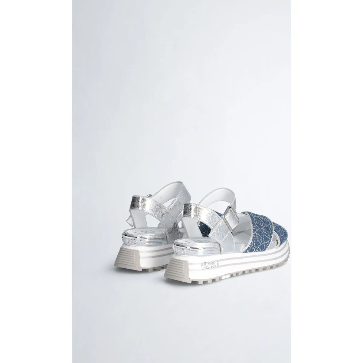 Sandalias denim con plataforma