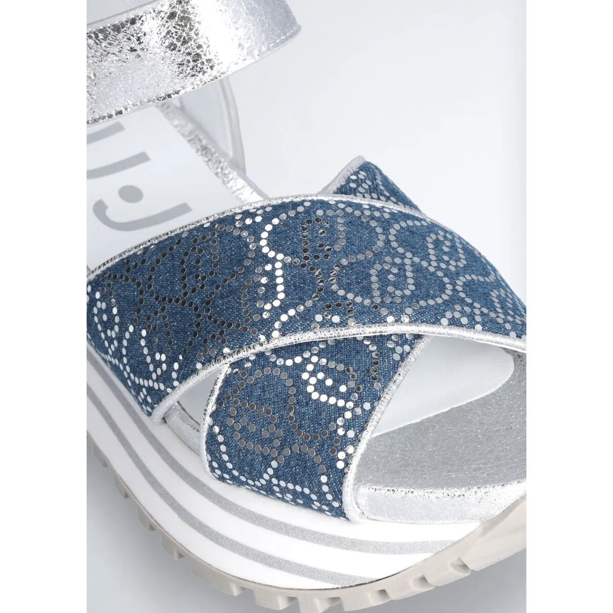 Sandalias denim con plataforma