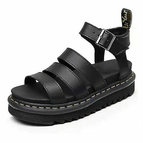 Sandalias gruesas para mujer suela gruesa Strappy Block Flatforms zapatos Verano nueva talla