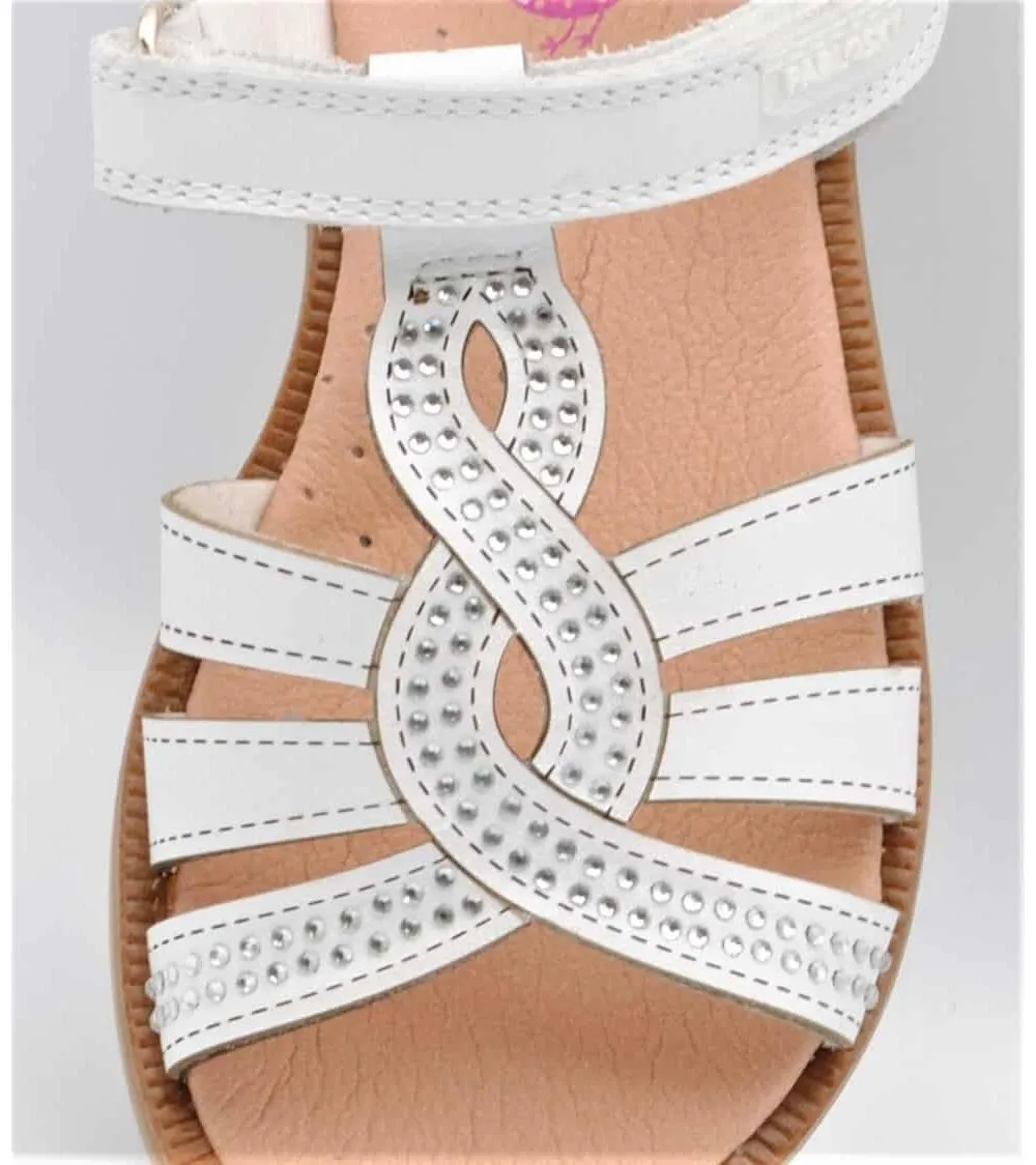 SANDALIAS NIÑA PABLOSKY BLANCA PALA GLITTER