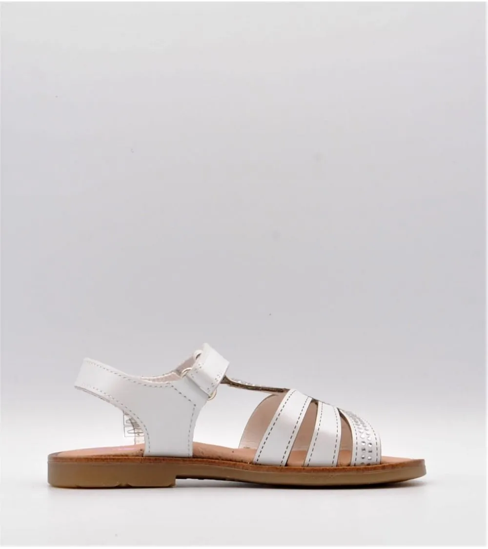 SANDALIAS NIÑA PABLOSKY BLANCA PALA GLITTER