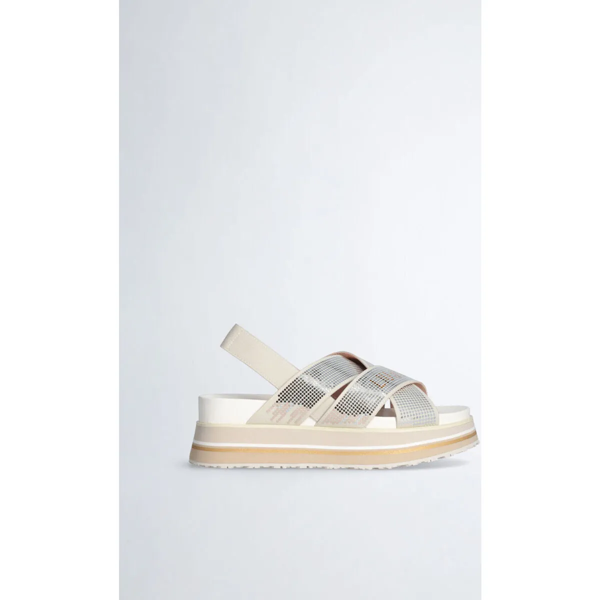 Sandalias tejidas con plataforma