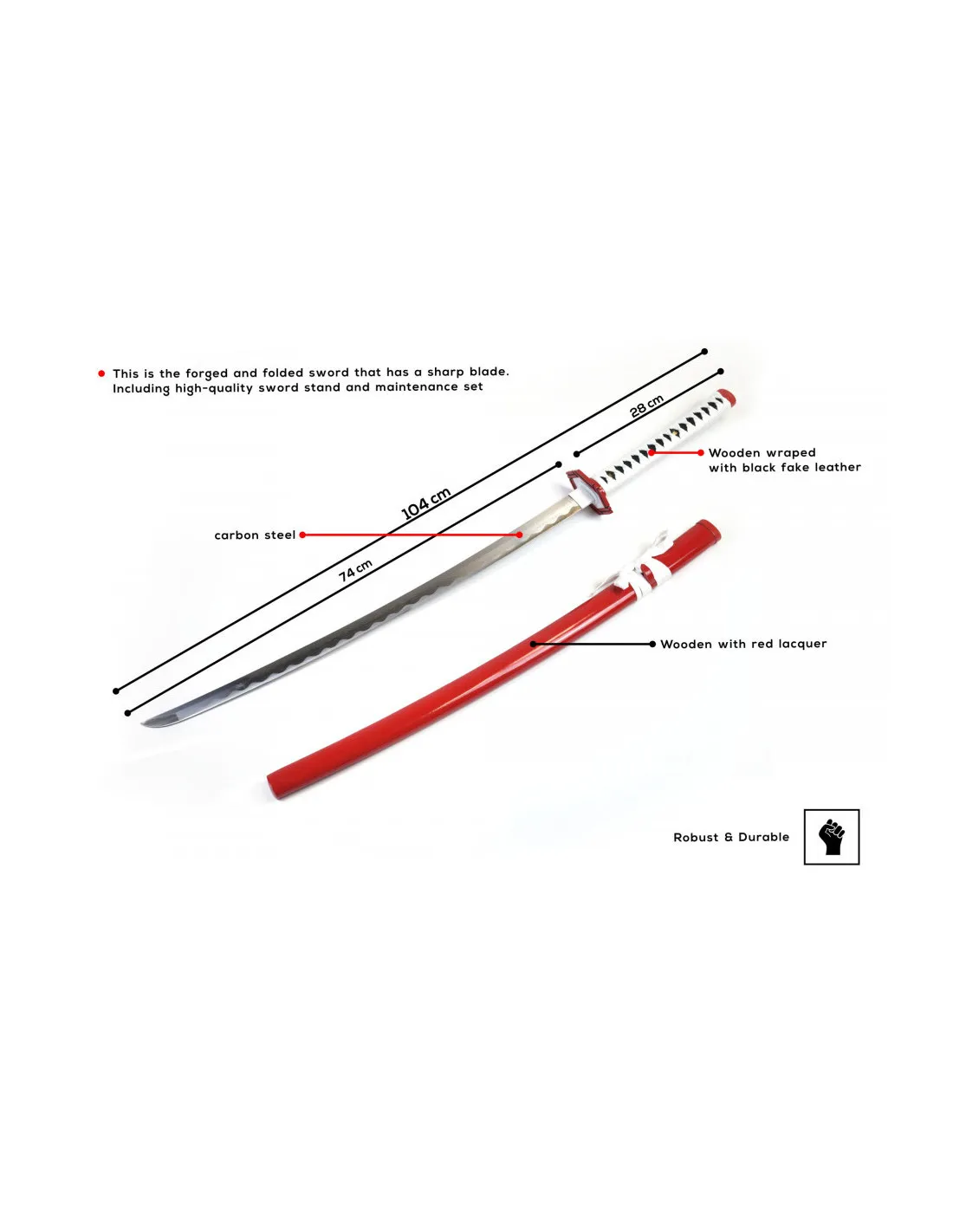 Set Katana forjada a mano de Giyu Tomioka, Demon Slayer