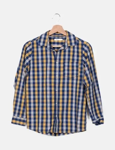 Sfera Camisa de cuadros bicolor