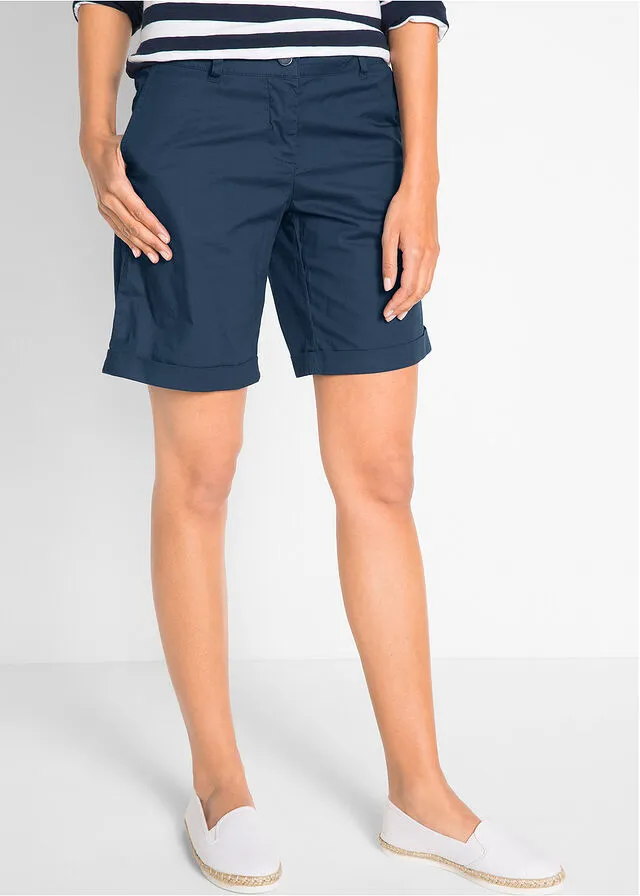 Short de algodón verano Azul marino