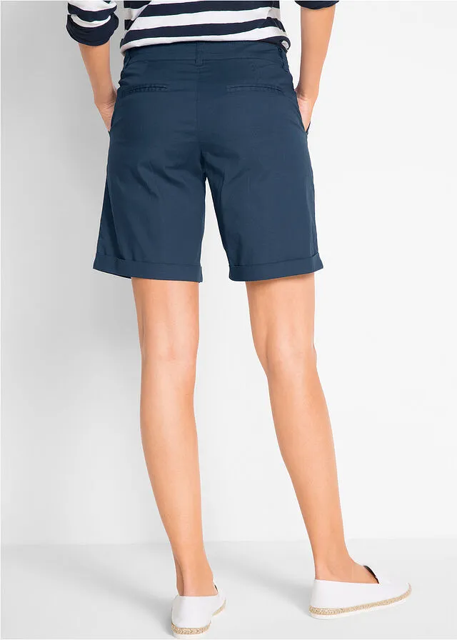 Short de algodón verano Azul marino