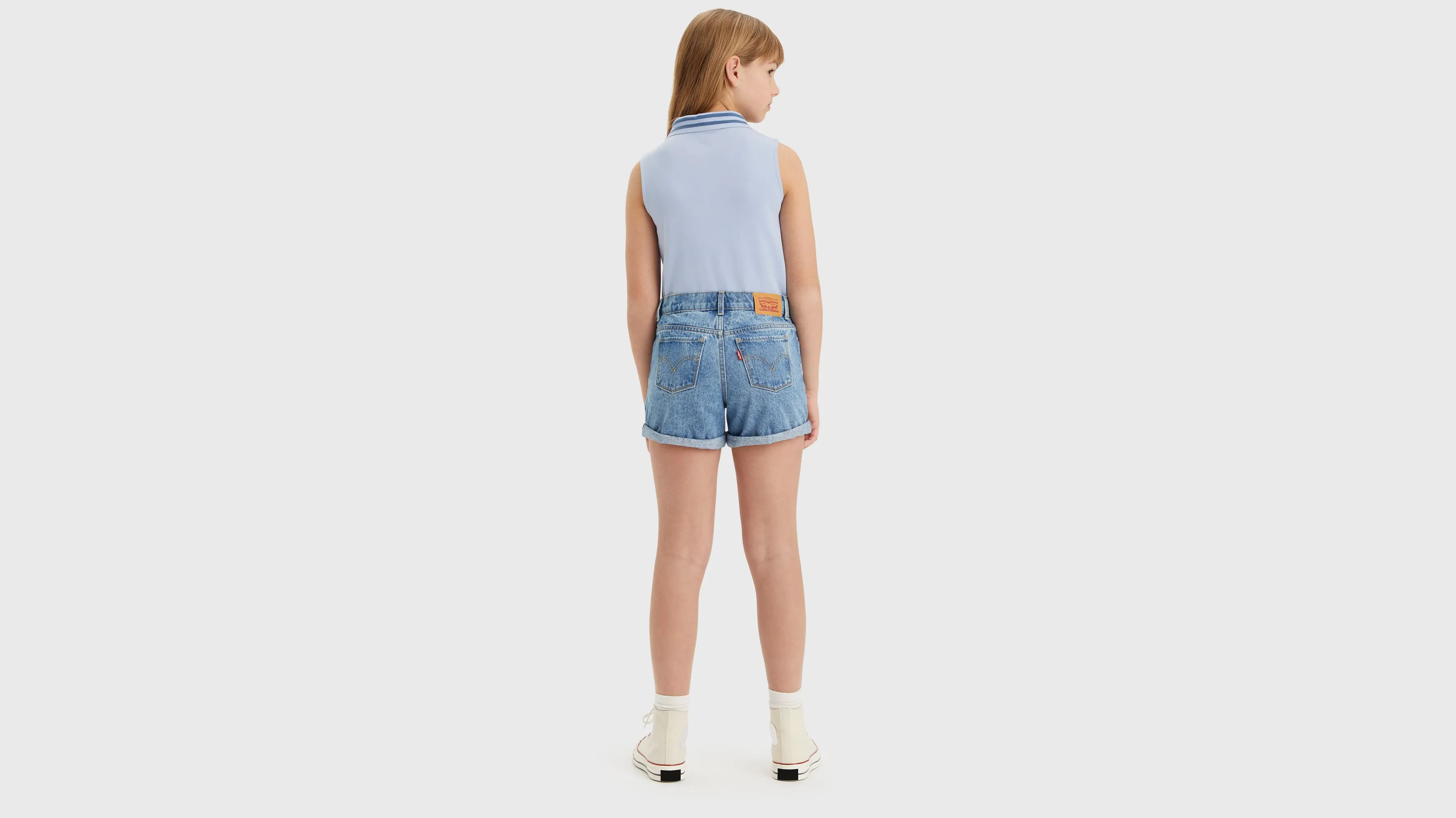 Shorts Para Adolescentes Mini Mom Roll Cuff