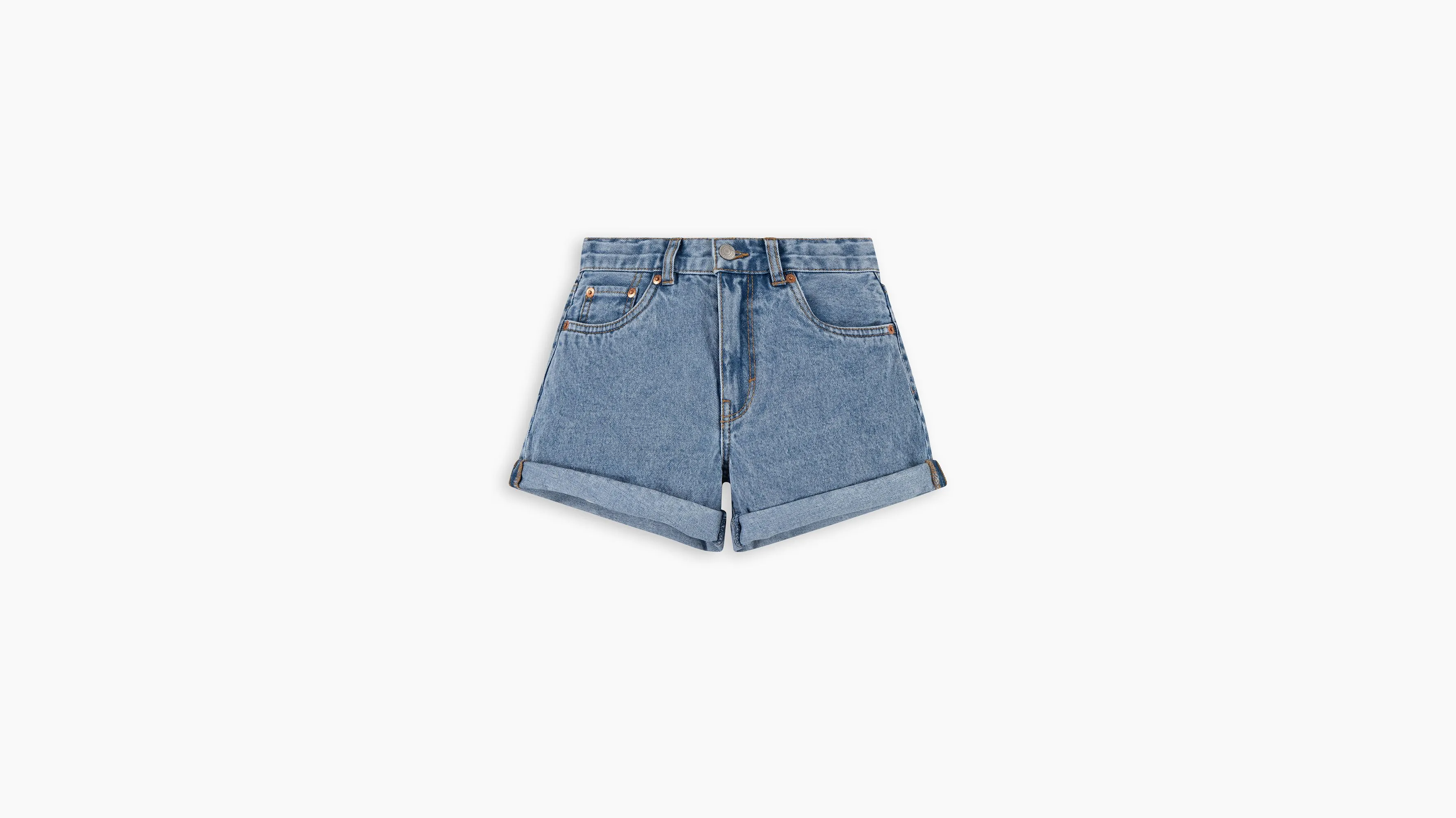 Shorts Para Adolescentes Mini Mom Roll Cuff