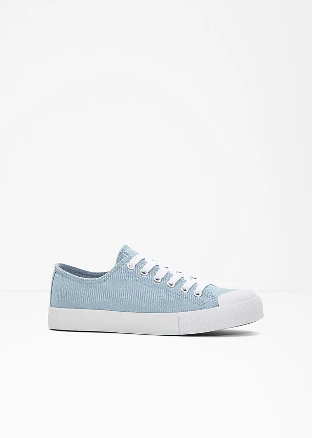 Sneakers bajos con plataforma Azul vaquero