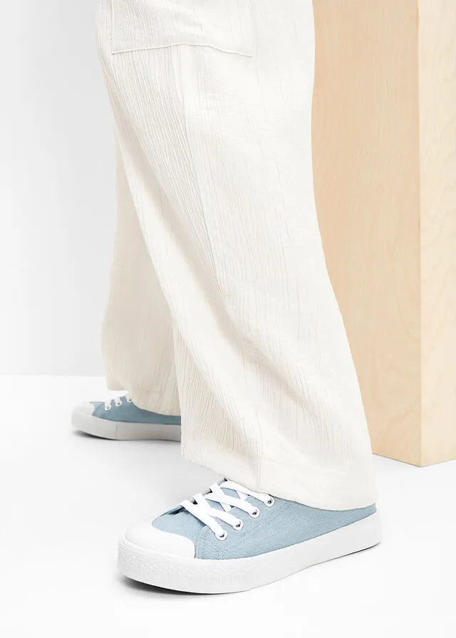 Sneakers bajos con plataforma Azul vaquero