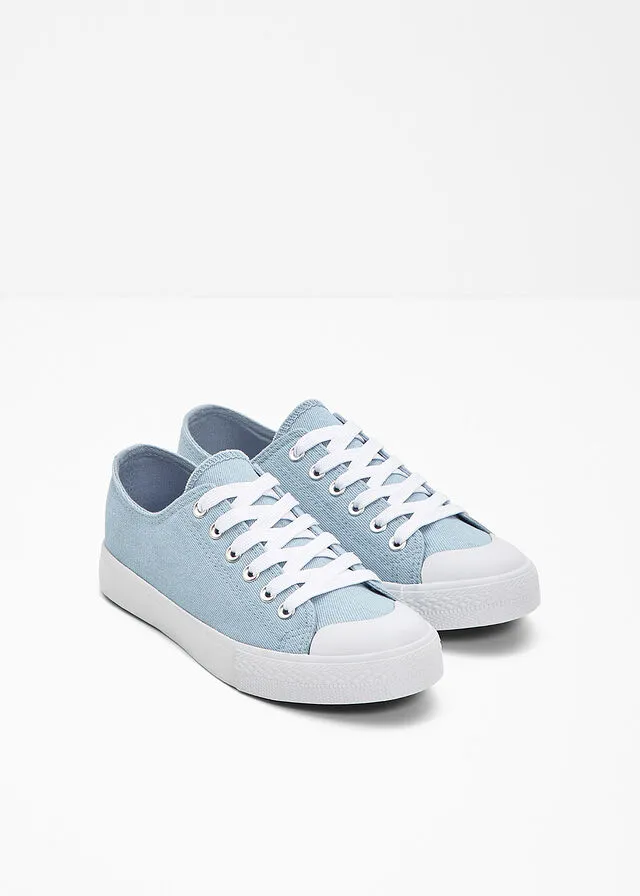Sneakers bajos con plataforma Azul vaquero