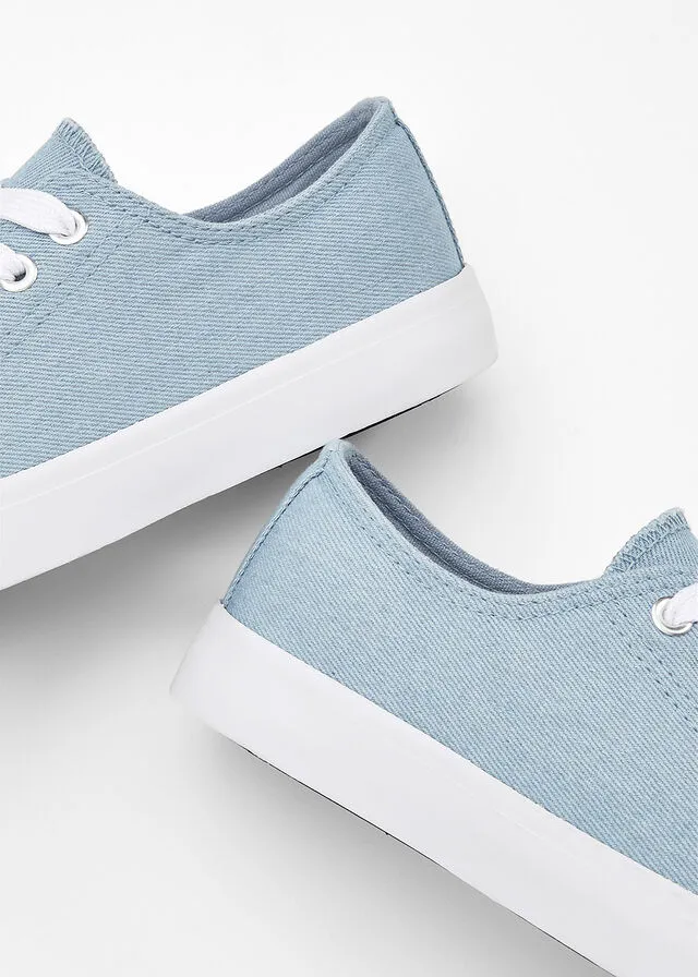 Sneakers bajos con plataforma Azul vaquero