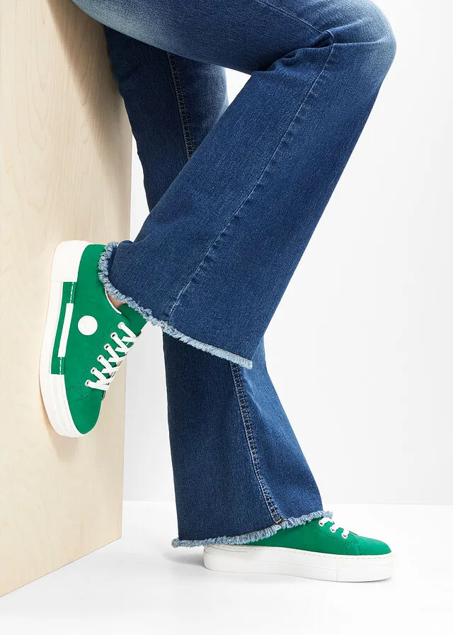 Sneakers bajos con plataforma Esmeralda