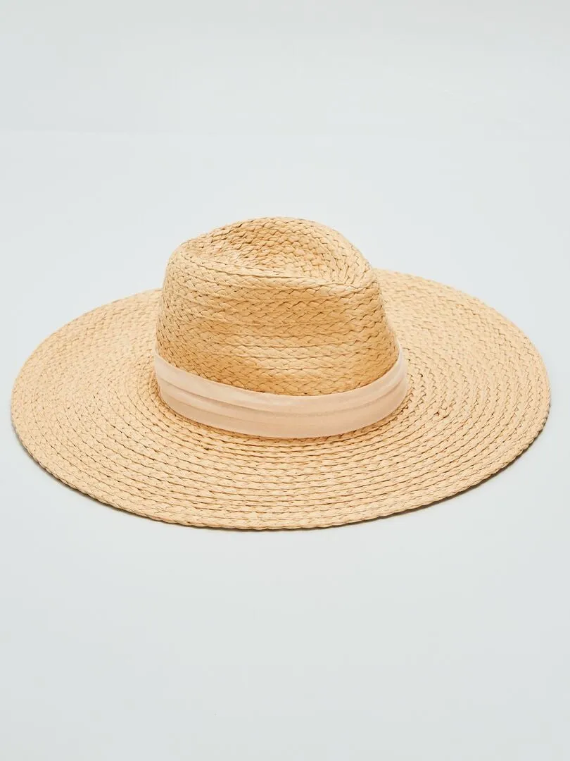 SOMBRERO DE PAJA  BLANCO